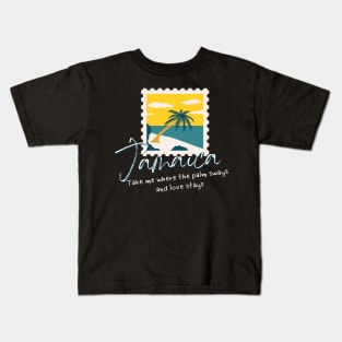 Take Me Where The Palm Sways Jamaica Kids T-Shirt